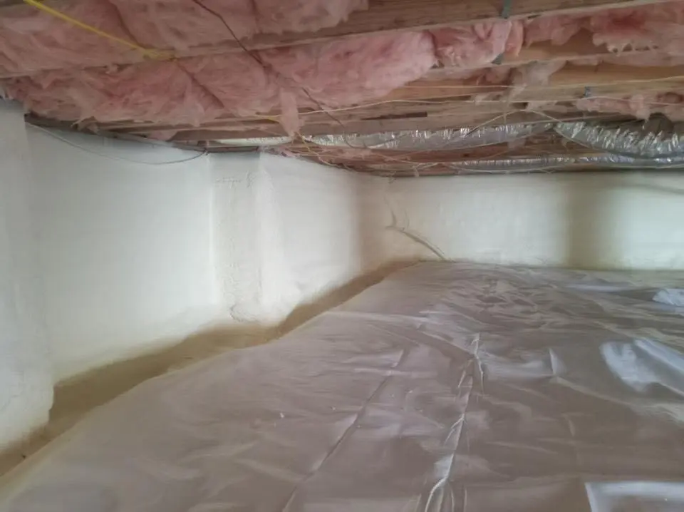 Crawl space encapsulation with closed-cell spray foam for Roof Leak Repair in Finneytown
